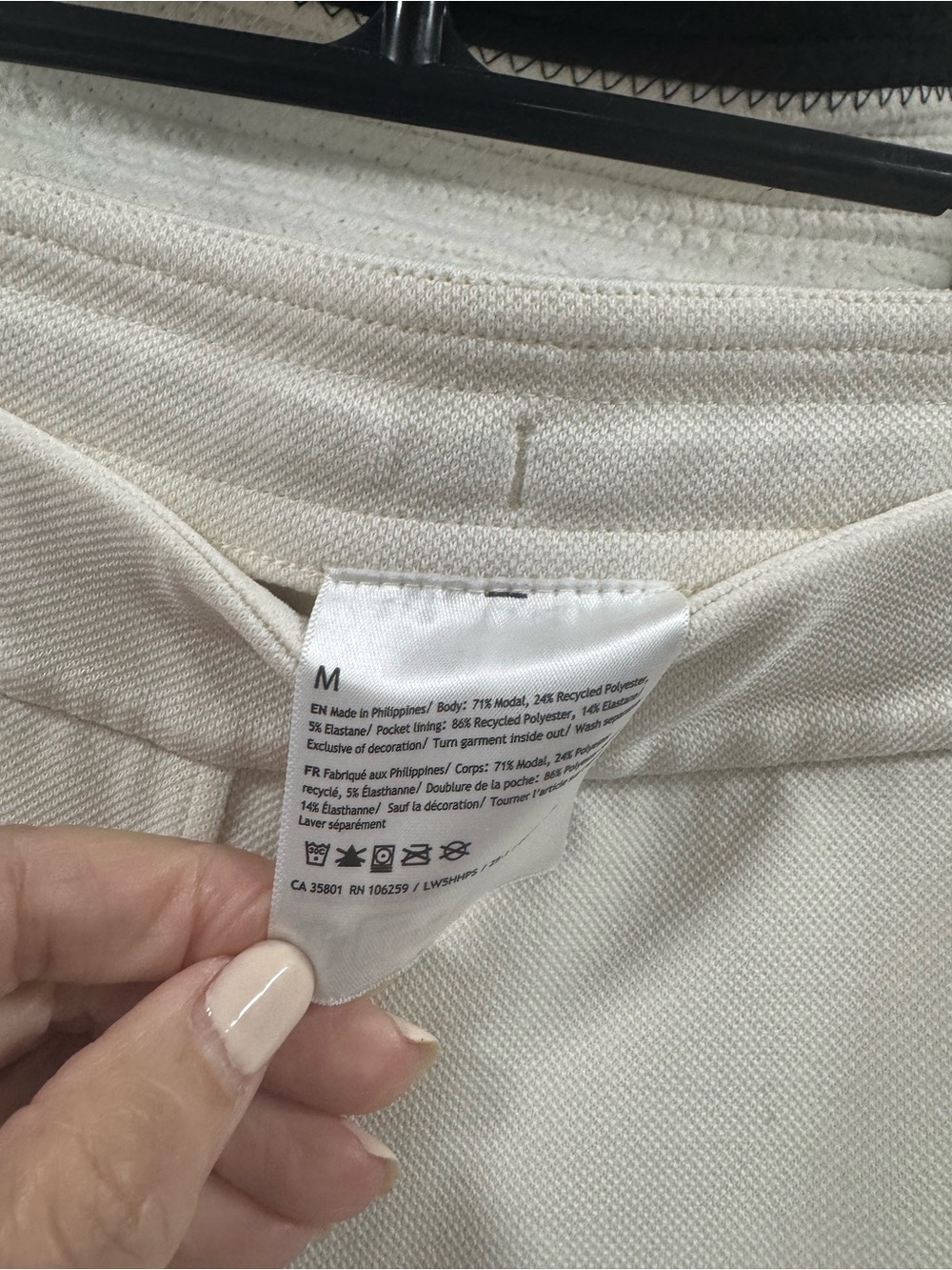 Lululemon Cream Wide Leg Modal Blend Pants Size M Soft Stretch Lounge Travel - Picture 7 of 8